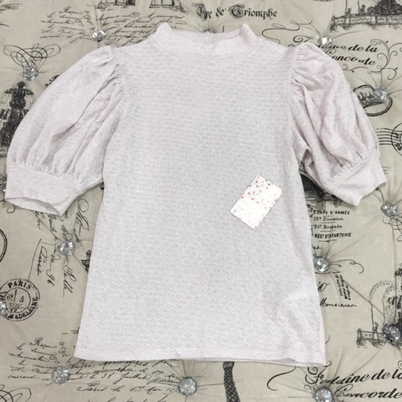 🆕Free People Good Luck Puffed Sleeve T-Shirt BNWT - Picture 3 of 7
